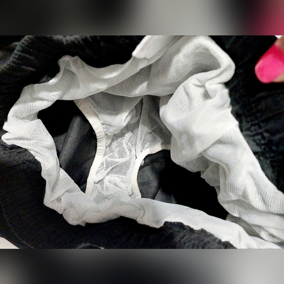 Solid Black Drawstring Swim Shorts with Liner Boys Size L 10/12 - Picture 4 of 5